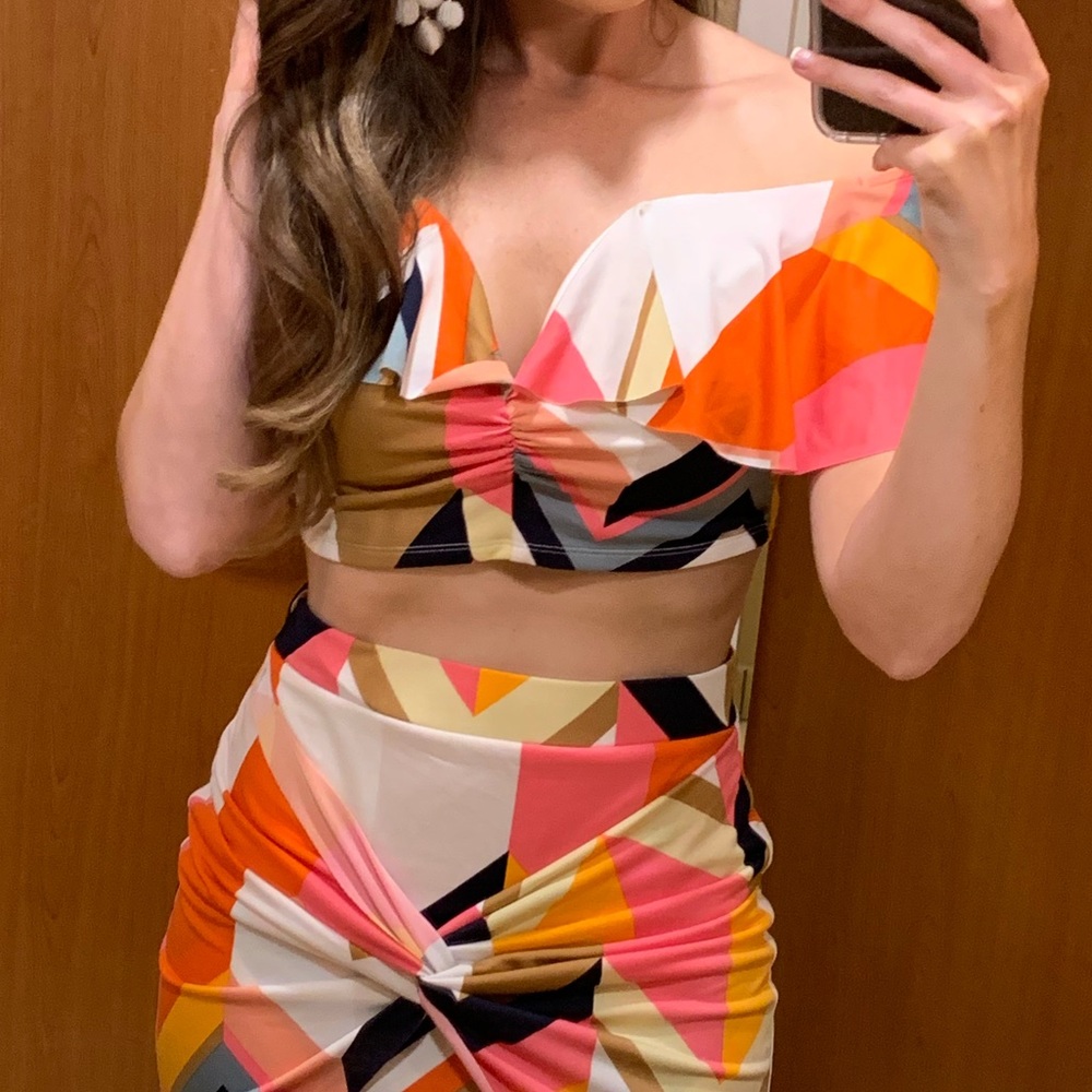 Venus two piece ruffle set XS